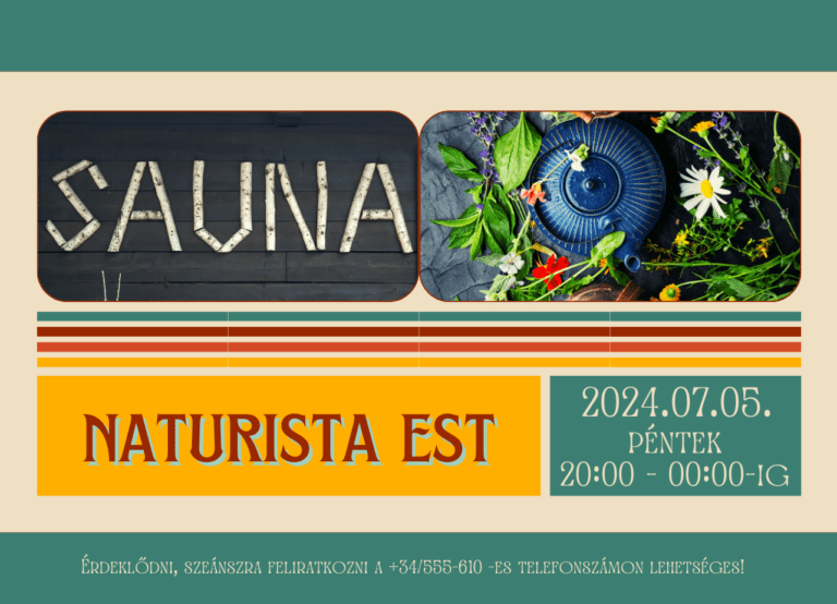 Naturista est – Bandi Adrival – extra: hangtál program