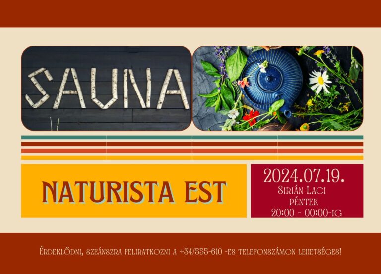 Naturista est – Sirián Lacival – extra: hangtál program